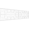 Ekena Millwork Set of Four Panels for 94 1/2"W x 24 1/4"H Norwood Fretwork Wainscot Wall Paneling WPKP12X01X47NWD - alternate 1